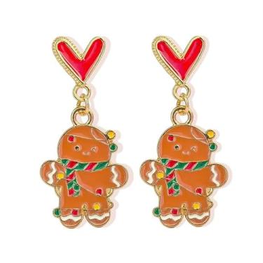 Imagem de Brincos de Natal para mulheres, joias, berloques, acessórios com contas, presentes festivos, decorações de árvore de Natal, roupas modernas, presentes de amizade para mulheres