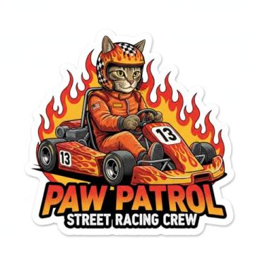 Imagem de Adesivo Decorativo para Carro e Moto, Modelo Gatinho (Adesivo67)