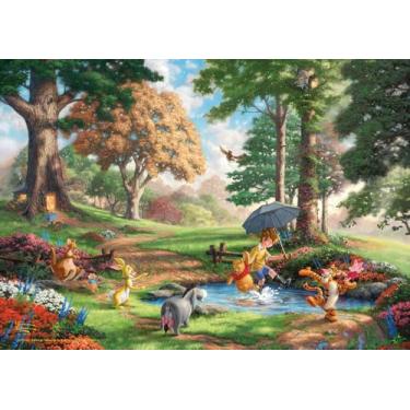 Imagem de MIGHTYPRINT Thomas Kinkade Studios – Disney – Ursinho Pooh – Arte de parede 61 cm x 43 cm – Oficialmente licenciada colecionável – Ideal para presentear e colecionar
