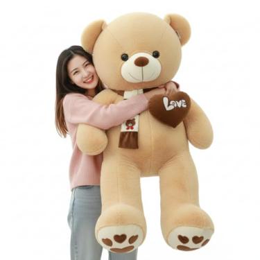 Imagem de Urso de Pelúcia 80cm com Coração “Love” – Fofura e Aconchego em Um Só Abraço