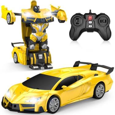 Imagem de Carro de controle remoto Qumcou Transform Robot com faróis frios