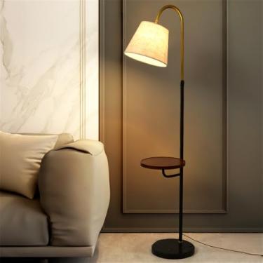 Imagem de Luminária de chão contemporânea de luxo, com design moderno e artístico, ideal para sala de estar, quarto, escritório, casa de campo, hotel ou residências. Design retrô e criativo em LED (Es