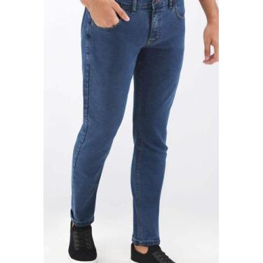Imagem de Calça Jeans Slim Masculina Ogochi Essencial 002511020 Jeans, 46, Jeans