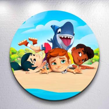 Imagem de Decoração de festa infantil com capa painel desenhos em tamanhos mini 