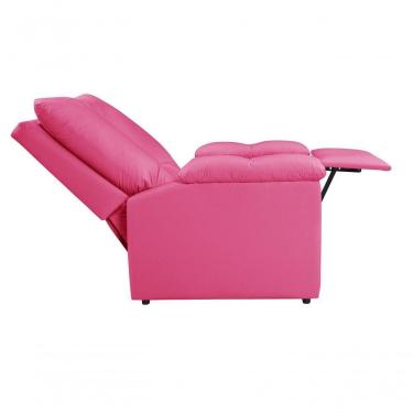 Imagem de Poltrona Reclinável Lisboa Cílios Sobrancelha Lashes Corano Com Mocho / Assento De Elevação Pink 314