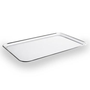 Imagem de Bandeja Arienzo Retangular Brinox em Aço Inox 40x28 cm, Inox