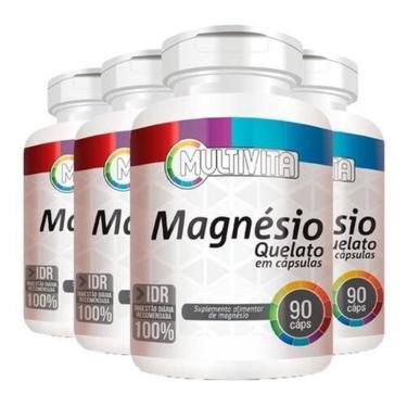 Imagem de 4x Mag Quelato 60 Cápsulas 100% Idr - sem-Unissex