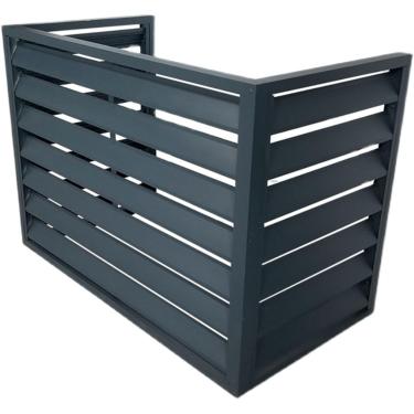 Imagem de Capa Para Ar Condicionado Para Exterior, Cerca Para Esconder O Ar Condicionado, Para Unidades Externas, Capa De Alumínio Para Ar Condicionado E Bomba, Grey, 100 * 50 * 70cm/40 * 20 * 28in