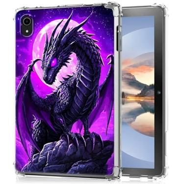 Imagem de HEAKIERG Capa transparente para iPad Mini 7 (A17 Pro) 7ª geração 2024 e iPad Mini 6 (A15) 2021 6ª geração 21.1 cm, capa protetora de silicone macio TPU transparente à prova de choque [antiamarelo