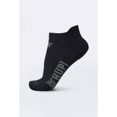 Imagem de MEIA CASUAL HUPI INVISÍVEL ALGODÃO PRETO G