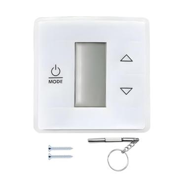 Imagem de Sandfren Termostato de parede de zona única 3316250.712 RV, regulador manual, substituição de termostato analógico RV com visor LCD retroiluminado, controle preciso de temperatura para condicionadores