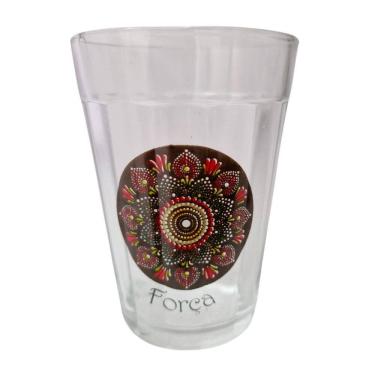 Imagem de Copo Vidro Americano Mandala Força Presente Decoração