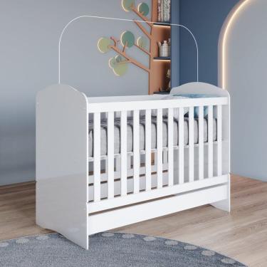 Imagem de Berço Mini Cama Faz de Conta Espresso Móveis Branco