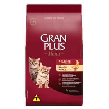 Imagem de Ração GranPlus Menu Para Gatos Filhotes Sabor Frango e Arroz 3 kg - AF