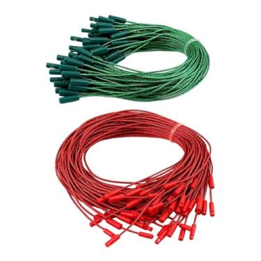 Imagem de Sclmgo 200 Unidades de Ganchos para Enfeites de Natal, Cordões Decorativos Portáteis para Pendurar Decorações Natalinas, Vermelho E Verde, Tamanho real