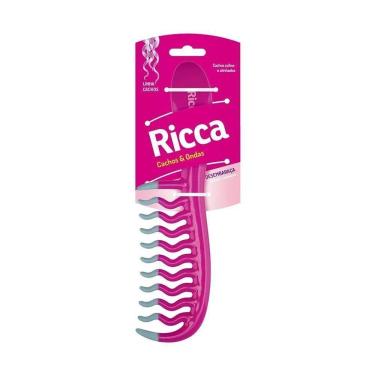 Imagem de Pente Desembaraçante Cachos E Ondas Rdo Frizz. Pink Ricca