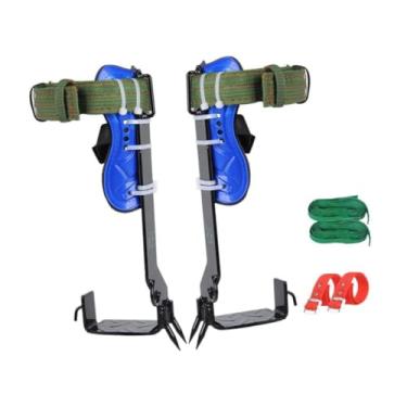 Imagem de RNXRZANK Equipamento para Escalada em árvores, Esporas Largas para Escalada, Resistentes Ao Desgaste, Kit de Acessórios para Sobrevivência Na Selva E Colheita, Nenhum Arnês, Tamanho real