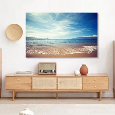 Imagem de Capa de TV Capa protetora de tela de tela de tela LCD LED de 32-80 polegadas para ambientes internos capa de monitor curva/plana universal computador televisão decorativa azul-1#||52 polegadas (125 x