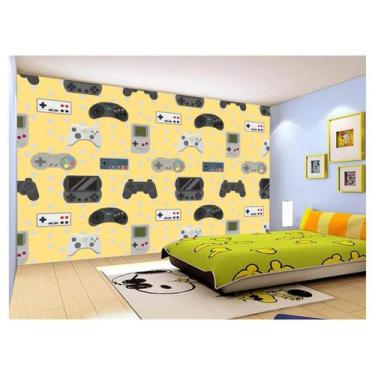 Imagem de Papel De Parede 3D Infantil Controle Game Jogo 3,5M Azs265 - Você Deco