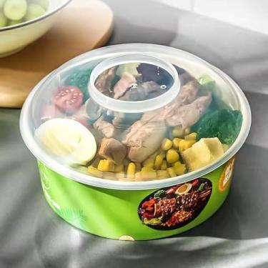 Imagem de Capa Anti-Gotejamento de Micro-ondas Tampa Proteção contra Altas Temperaturas Óleo Prato Plástico Multifuncional para Aquecimento Alimentos Segura Resistente Amplia Aplicação Casa Cozinha