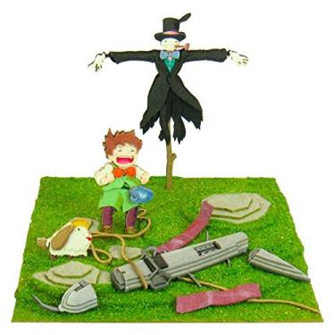 Imagem de さんけい Sankei MP07-35 Studio Ghibli Mini Howl's Moving Castle, Scarecrow Cub and Marukuru and Hin Non-Scale Paper Craft