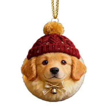 Imagem de Ornamentos para cães | Decoração sazonal de acrílico 2D, enfeite de árvore de Natal para filhotes, para parede interna, , porta da frente, exterior, exterior