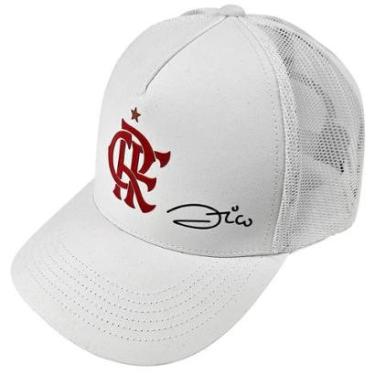 Imagem de Boné Flamengo Zico Silk 3D Frontal Bordado Supercap-Unissex