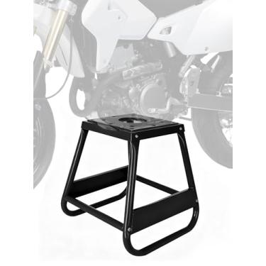 Imagem de BAOUFF Suporte de bicicleta da sujeira, suporte universal destacável antiderrapante 204 kg com capacidade para painel de motocicleta e manutenção de esportes motorizados - preto