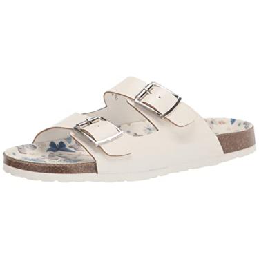 Imagem de UNIONBAY Sandália rasteira feminina Melissa, Manteiga, 9.5