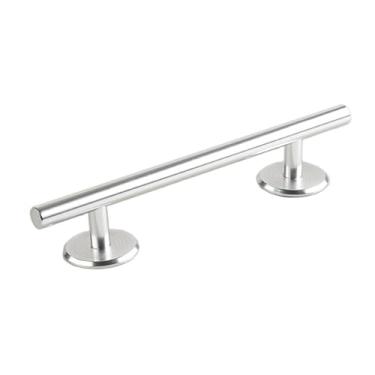 Imagem de harayaa Trilho redondo para mini skate de dedo, deck/rampa, ótimo presente original, acessório para treinamento de skate de dedo, Prata 20cm