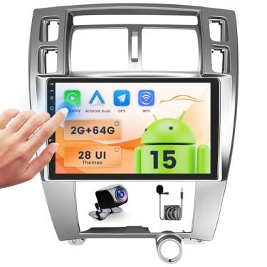 Imagem de Fuluku Tela sensível ao toque de 2 + 64 G de 10,1 polegadas 】 para Hyundai Tucson 2006-2013 Android 13 estéreo para carro com carplay sem fio, Android Auto, rádio