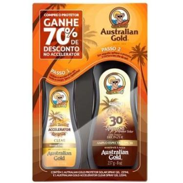 Imagem de Kit Australian Gold Acelerador 125Ml E Bronzeador Fps30 237Ml-Unissex