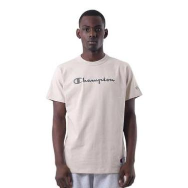 Imagem de Camiseta Champion Malhão Heritage Script Rust Marrom-Masculino