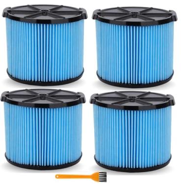 Imagem de Filtro de substituição VF3500 para aspirador de pó Ridgid 3-4 - 4,5 galões Wet Dry Vac - para aspirador de pó Ridgid WD3050, WD4070, WD4080, WD4522, 4000RV, 4500RV, filtros de 3 camadas - pacote com 4