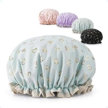 Imagem de Touca Para Cabelo Impermeável Banho Reutilizável Anti Frizz - Hxt