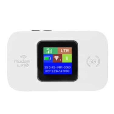 Imagem de SPYMINNPOO Roteador WiFi Portátil 4G 300Mbps Slot para Cartão SIM Duplo Hotspot de Viagem Com Tela LED Colorida Suporta 10 Dispositivos para Viagens Em Escritório Doméstico (#12)