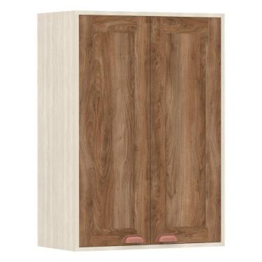 Imagem de Armário Aéreo De Cozinha 60 Cm 2 Portas 2 Prateleiras