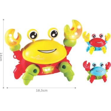 Imagem de Brinquedo para Bebê Caranguejo Divertido com LUZ e Som TOY MIX +12 Mes