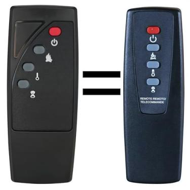 Imagem de Controle remoto de substituição para Twin Star 18EF023GRA 18EF023SRA 23EF023GRA 23EF023SRA 25EF023GRA 26EF023GRA ClassicFlame Classic Flame Aquecedor Elétrico Lareira Fogão Remoto Infravermelho