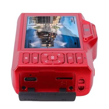 Imagem de Acouto Câmera de Vídeo 4K de 64 MP, Imagens Impressionantes, Câmera Com Zoom Digital 18X, Bateria de 1200mAh, Conexão WiFi, Construção ABS, Suporte 256G (Vermelha)
