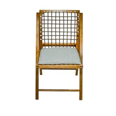 Imagem de Cadeira em Madeira Maciça com Corda Náutica Acabamento a Óleo Natural