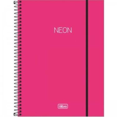 Imagem de Caderno Capa Plastica Neon Pink 01 Materia 80fls - Tilibra