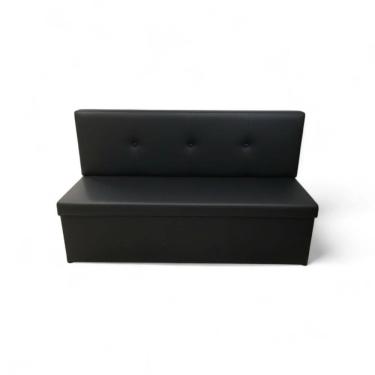 Imagem de Canto Alemão 120x45 Botone Moderno Clean Suede ou Courino para Local Pequeno