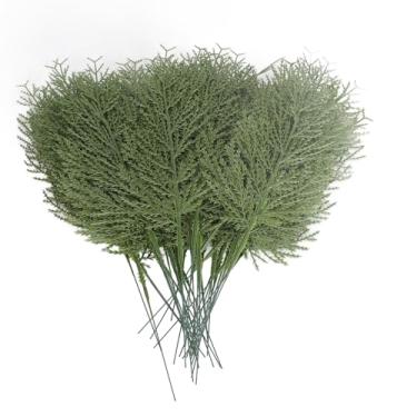 Imagem de Naroote Picaretas de Pinho Falso Premium, Hastes de Longa Duração, Decoração Essencial de Natal para Guirlandas, 40 Peças de Hastes de Pinho Artificial