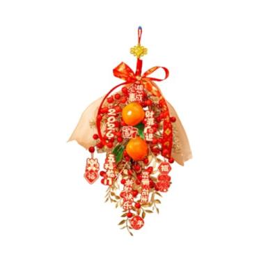Imagem de Esquirla Decoração de Ano Chinês para pendurar, enfeite para o Festival da Primavera, placa decorativa para entrada, ideal para celebrações, janelas, Style D