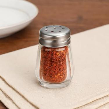 Imagem de Mini saleiro e pimenteiro, recipiente de tempero portátil para churrasco, uso ao ar livre e na cozinha (prata)