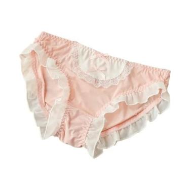Imagem de Calcinha De Cosplay Lolita Em Renda De Seda Gelada, Sexy E Fofa Com La