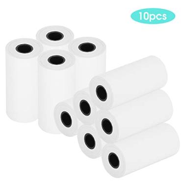 Imagem de Naroote Papel de Impressora Térmica Durável Rápido para Câmera de Impressão Térmica Portátil, Papel de Impressora de 10 Rolos para Artesanato de Material Escolar, Acessório de de 19,7 Pés para