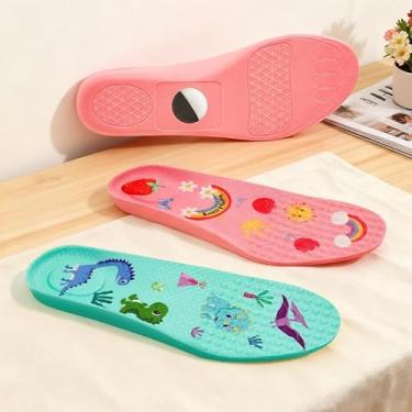 Imagem de Palmilha de sapato para airtag, inserção de sapato para crianças e adultos, palmilhas para suporte oculto para AirTag, design de acabamento para ajuste, suporte de calçado confortável, 2 pares azul e