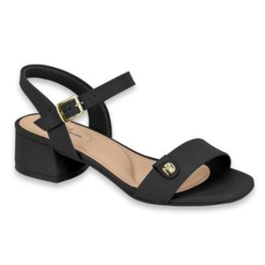 Imagem de Sandalia Feminina Modare Salto Bloco Baixo Confortavel Casual Festa Ref: 7211.101-Feminino